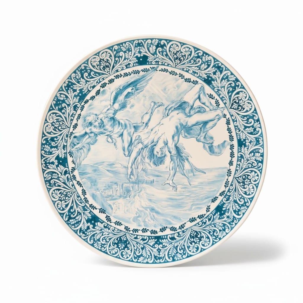 piatto-maiolica-di-laterza-ceramica-puglia-grottega-la-caduta-di-icaro-arte