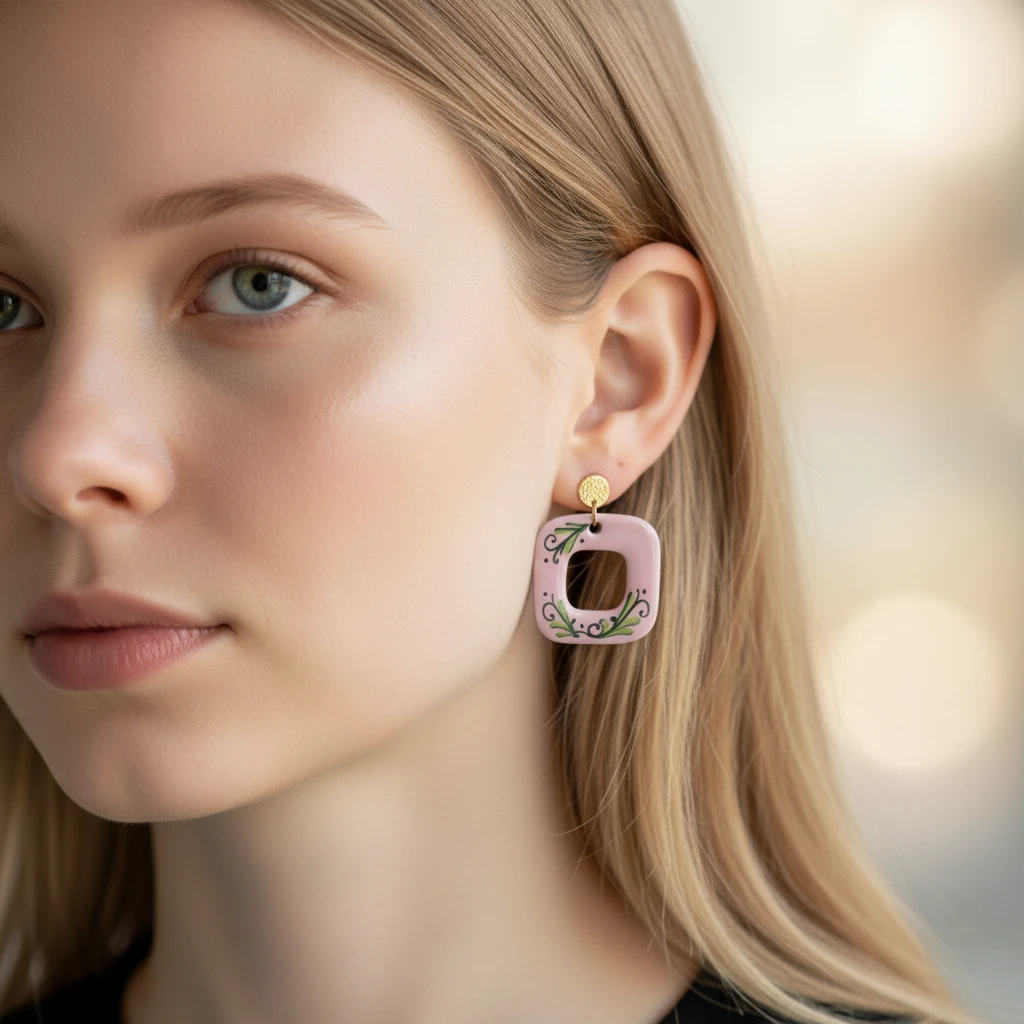 orecchini-earrings-grottega-laterza-puglia-ceramic-quadrato-pink
